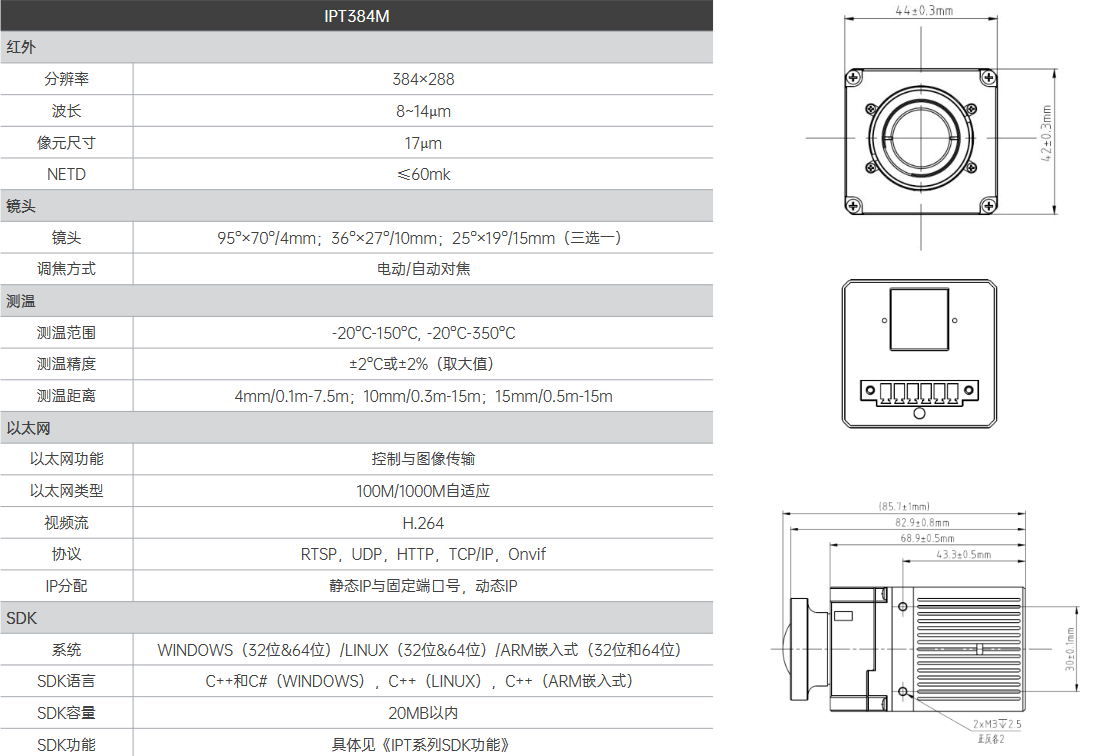 IPT384M 迷你網(wǎng)絡(luò)型測溫機芯(圖1)